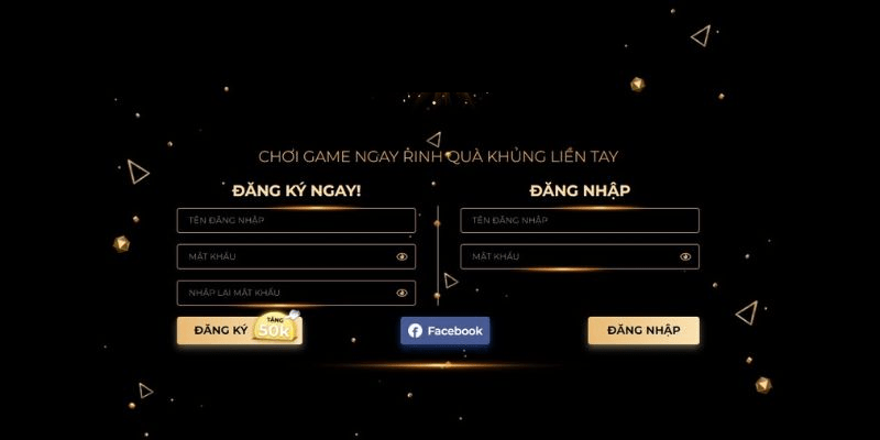 Đăng ký tài khoản cần điền thông tin theo yêu cầu 