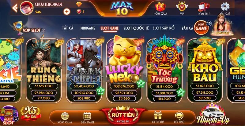 Hơn 500 Game Slot Độc Đáo