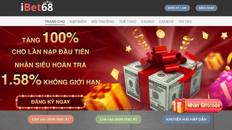 Ưu đãi khủng tại IBET68
